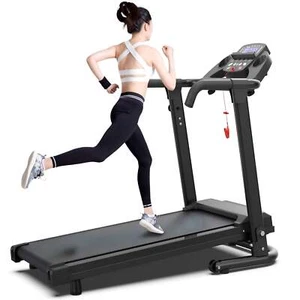 Foldable Treadmill with 2.5HP Motor 0.5-7.5MPH Speed Easy Move Wheels and LED Di - Picture 1 of 9