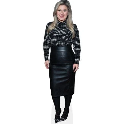 CELEBRITY CUTOUTS Kelly Clarkson (Black Outfit) Mini Size Cutout
