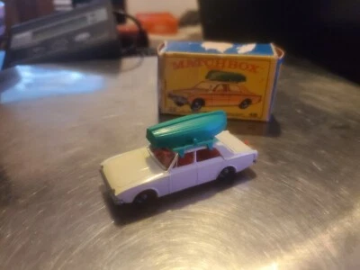 Caja de cerillas vintage Lesney # 45 Ford Corsair y barco en caja original  Foto 1 de 4