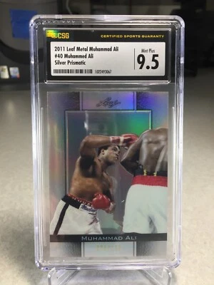 2011 Leaf Metal Silver Prismatic 74/125 Muhammad Ali #40 - CSG 9.5 - Image 1 of 2