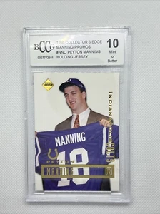 1998 Collectors Edge Promos Holding Jersey Peyton Manning #NNO BCCG 10 - Picture 1 of 2