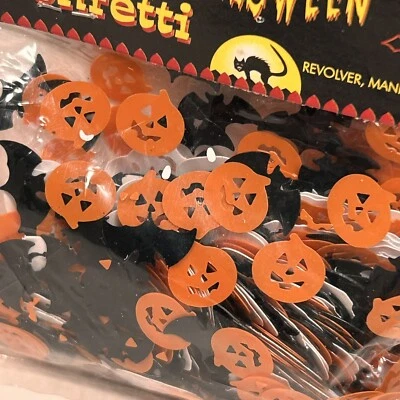 Halloween Confeti Naranja Calabazas Murciélagos Negros Calaveras Blancas Cantidad: 2 Nuevo En Paquete Foto 1 de 4