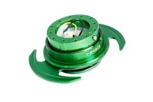 NRG Steering Wheel Quick Release 3.0 Green w/ Paddle Shifter Style Release Ring - Picture 1 of 9