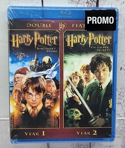 Harry Potter Double Feature Blu Ray Year 1 & 2 Sorcerer's Stone Promo Edition - Picture 1 of 2