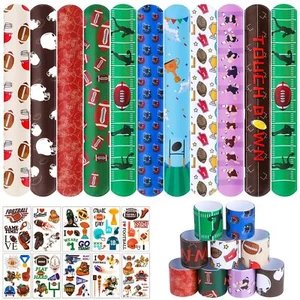 Alomois 40pcs Football Slap Bracelets Football Party Favors with Football Tat... - Picture 1 of 7