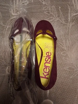 Zapatos Kensie Girl Chandra2 Rasperry Vaca Gamuza Dividida Charol Para Mujer Talla 8.5 Foto 1 de 4