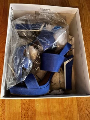 Sandalias de tacón alto Report azules Foto 1 de 4