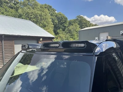 FOR LAND ROVER DEFENDER 90 110 LED ROOF TOP LIGHT BAR DRL 20-23 UK GLOSS BLACK - Image 1 of 4