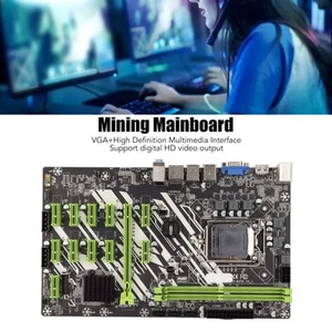 Mining Mainboard Gigabit LAN 2 Channel DDR4 3 SATA3.0 VGA Interface PCIE16X 1 CB - Afbeelding 1 van 22