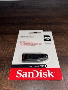 New SanDisk Ultra 256GB USB 3.0 Flash Drive - Photo 1/2