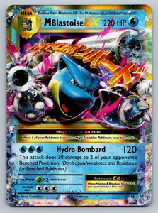 M Blastoise EX 22/108 Evolutions Holo (DAMAGED) CREASE - Picture 1 of 7