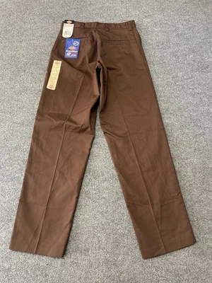 Dickies Pants Boys 31X32 Brown School Wear Scotchgard Stain Resistant Preppy - Image 1 of 4