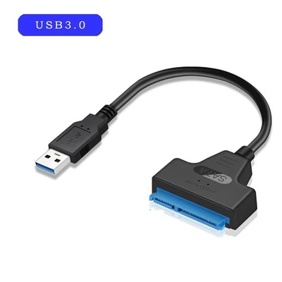 USB 3.0 zu SATA Adapter Kabel mit UASP Support für 2.5 Zoll HDD SSD Festplatten - Bild 1 von 4