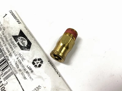 Adaptador reto de freio a ar Gates 4AB-2MP encaixe 1/4" linha de freio para 1/8" NPTF - Imagem 1 de 3