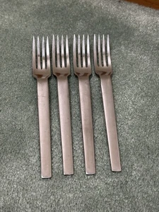 4 Arthur Salm Austria ASF8 Bordelon Stainless Dinner Forks Flatware 7 7/8" GUC - Picture 1 of 7