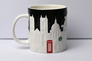 2011 Starbucks London Coffee Mug 16oz Collectors Series Relief City Skyline 3D - Picture 1 of 8