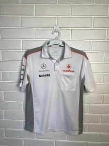 Vodafone McLaren Mercedes Men’s T-shirt White Size L - Picture 1 of 17