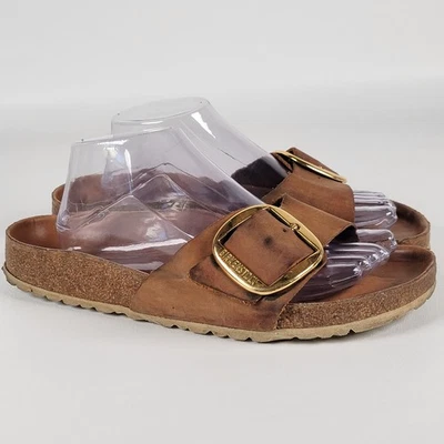 Sandalias Birkenstock Mujer MADRID HEBILLA GRANDE Marrón Cuero Engrasado 11 Foto 1 de 4