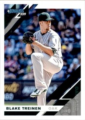 2019 Donruss #77 Blake Treinen Oakland Athletics - Image 1 of 2