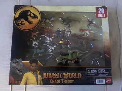 Jurassic World Chaos Theory Minis Paquete de 20 Campamento Cretácico Niños Ben Yaz Darius Foto 1 de 2