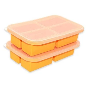 1-Cup Silicone Freezing Tray,Pack,Large Ice Cube Trays with 2 Yellow - Picture 1 of 7
