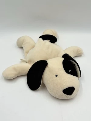 VINTAGE North American Bear Co. FLATOPUP Dog 1992 Plush Cream & Black 1341 12" - Image 1 of 4