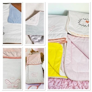 Luxury Baby Blanket 80x80cm - Embroidered - Perfect Baby Shower Gift - UK Stock - Picture 1 of 17