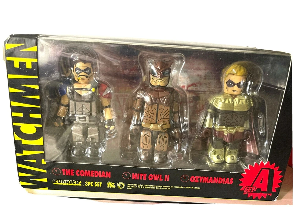 Kubrick Watchmen Set a 3 PC Set 2009 Comedian Nite Owl II
