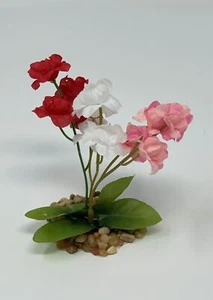 4 in. Pink, White & Red MIX  Soft Silk Baby's Breath Small FLOWER plant Stone ba - Picture 1 of 3