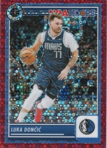 2023 PANINI HOOPS PREM STOCK RED DISCO PRIZM #9 LUKA DONCIC 100/149 - Picture 1 of 2