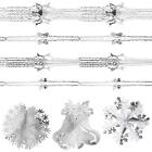 PMS Christmas Foil Ceiling Decorations - Silver and White