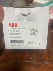1 Stück Neu für ABB S804PV-S50 2CCP844001R1509 Leitungsschutzschalter - Bild 1 von 3