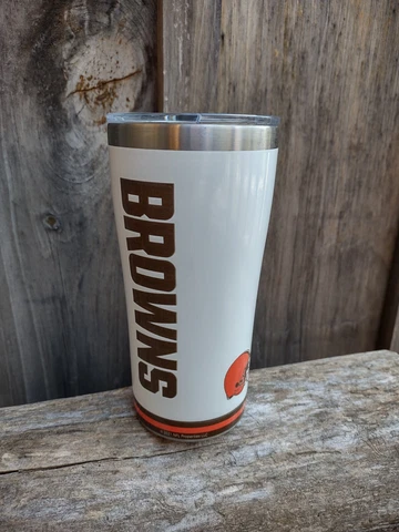 NFL: Cleveland Browns Tervis Travel Tumbler: Stainless Steel Cover