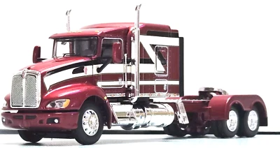 DCP Candy Red W/stripes Kenworth T660 72" Sleeper tractor 1/64 New no box - Image 1 of 4