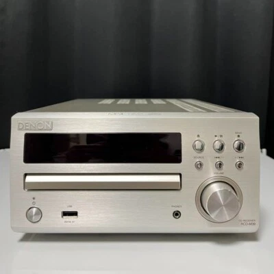 Denon RCD-M39 CD Amplifier  player Receiver Stereo Silver Used from Japan 100V - Image 1 of 3