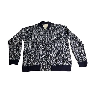 Obey propaganda mens full zip varsity bomber jacket size XL geometric pattern - Picture 1 of 7