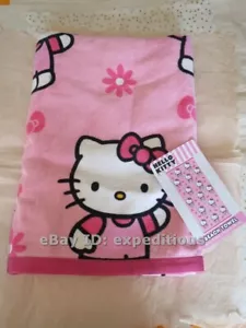 NEW SANRIO HELLO KITTY 100% COTTON BEACH TOWEL 36" X 70" PINK CUTE - Picture 1 of 4