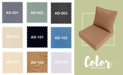 |COVER ONLY| Knife Edge Outdoor Deep Seat Cushion Patio Furniture Cushion Covers - Image 1 of 4