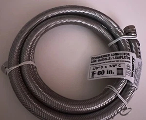 Dishwasher Connector 3/8” C X 3/8” C X 60” WATTS Brand - Picture 1 of 2