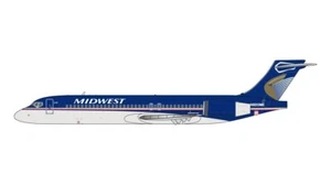 GEMINI JETS MIDWEST AIRLINES BOEING B717-200 1:400 DIECAST GJMEP1488 IN STOCK - Picture 1 of 1