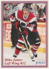 1999-00 Ottawa 67's Team Issue #8 MIKE JAMES