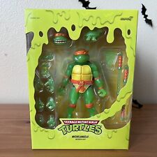 Super 7 TMNT ULTIMATES MICHELANGELO MUTAGEN OOZE GLOW IN THE DARK 7