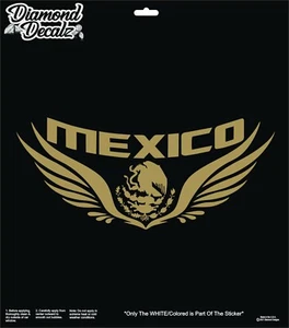 Mexican Eagle Snake Mexico Wings Coat of Arms Design Vinyl Decal Sticker Car Win - Picture 1 of 20