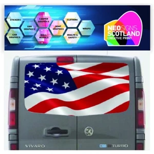 Heckklappe USA Folie für Vauxhall/Opel Vivaro Air Release Vinyl VIV018 - Bild 1 von 1