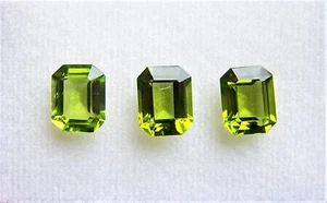 1 Peridot  Olivin  Achteck  ca  3,40 Carat  10 x 8 mm - Bild 1 von 7