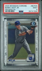 Bobby Witt Jr 2020 Bowman Chrome Prospects #BCP25 1st Royals RC Rookie PSA 9 - Picture 1 of 2