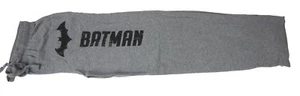Mens Womens NEW Batman Distressed Lettering Gray Pajama Lounge Pants - Picture 1 of 3