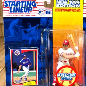 SLU 1994 alineación inicial MLB - Will Clark Texas Rangers - figura y tarjeta - Imagen 1 de 4