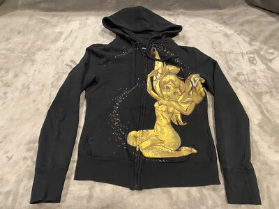 Толстовка с капюшоном Disney Tinker Bell на молнии для девочек размер Small черная - Изображение 1 из 4