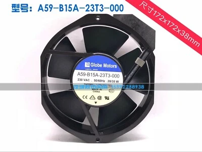 Ventilador de refrigeración 1 pieza GLOBE MOTORS A59-B15A-23T3-000 230V AC 35W Foto 1 de 4